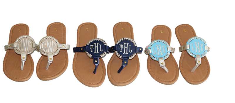 Main Line Monograms Sandals