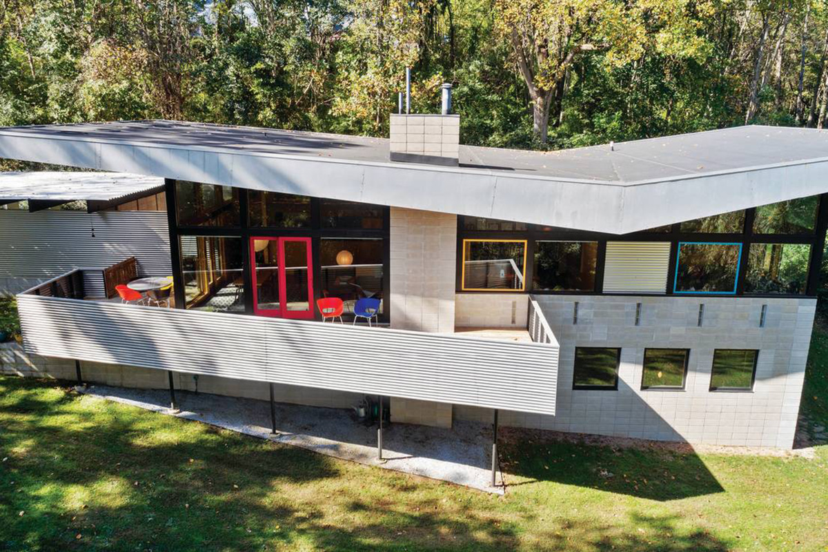 This Unique Chester County Home Is Inspired by Frank Lloyd Wright